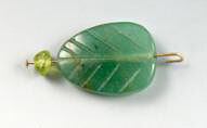 glass leaf and bead on a wire